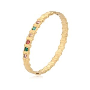 Gold Bracelet with Multicolor Gemstones Brand New Comes In Gift Box